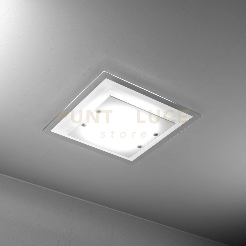 TRAY PLAFONIERA 45 CM. 2 LUCI BIANCA 1087-45-BI