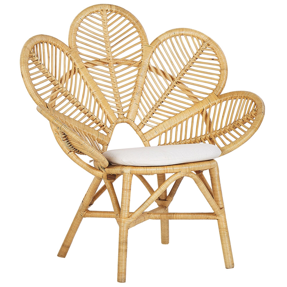 Set bistrot in rattan beige 2 sedie 1 tavolino da caffè per esterni interni cuscini cotone boho rustico