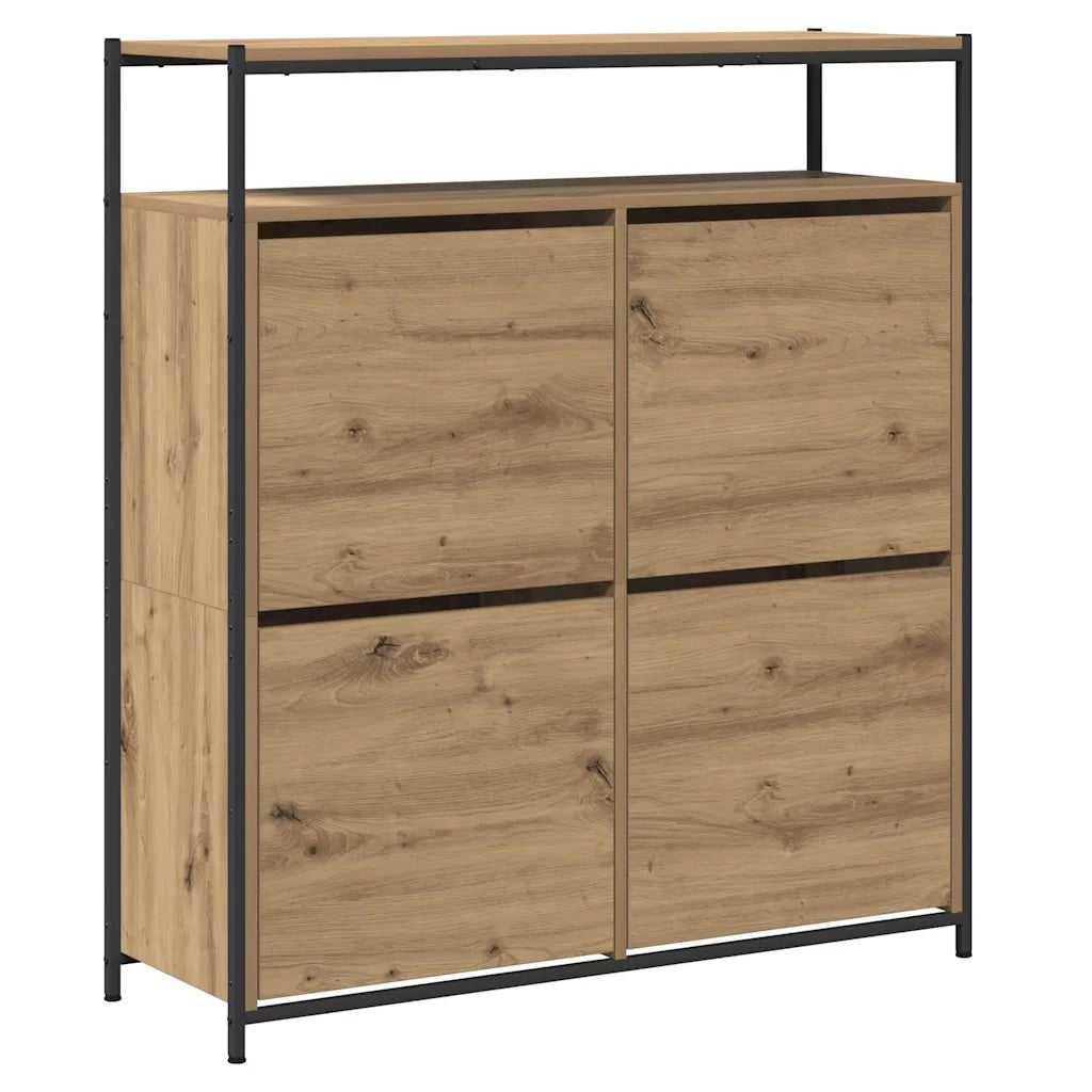 Mobile per scarpe Rovere artigianale 100 x 34 x 112 cm