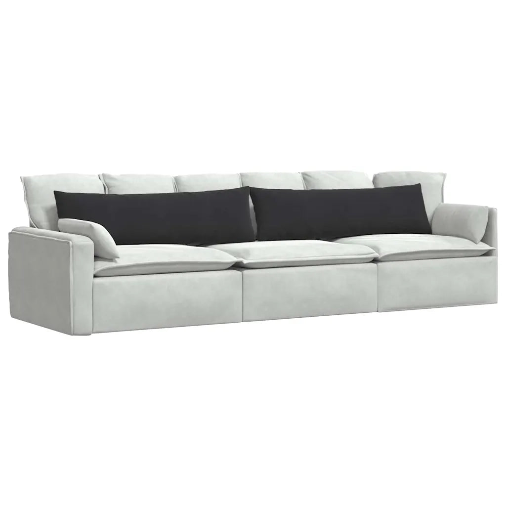 Cuscini da Divano 2 pz | Cuscini per sedie Nero 145 x 40 cm Tessuto in Cords