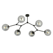 Lampadario Emibig SPACE 6xE14 vetro nero/cromo 108cm