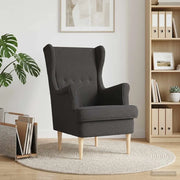 Poltrona Grigio Scuro Bouclé 42029893