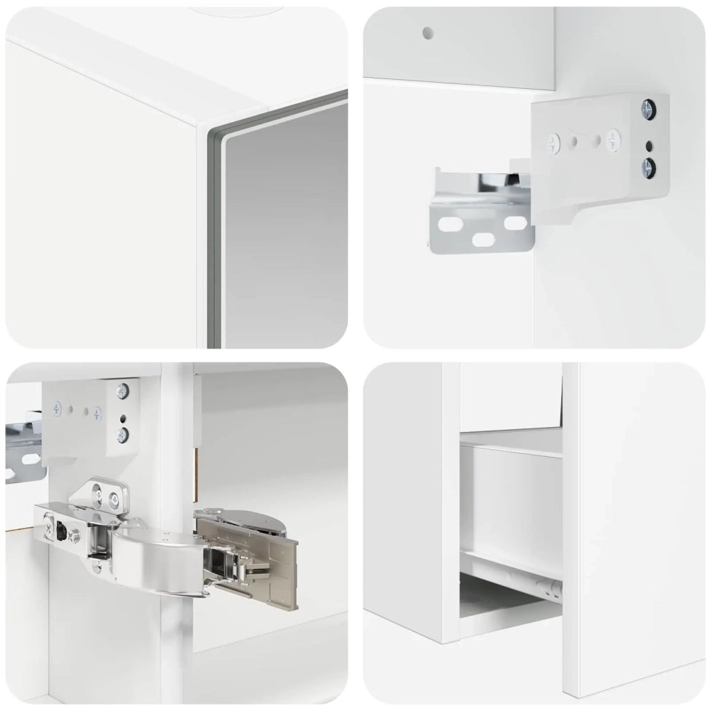 Set di mobili per il bagno 5 pz Bianco 3406951