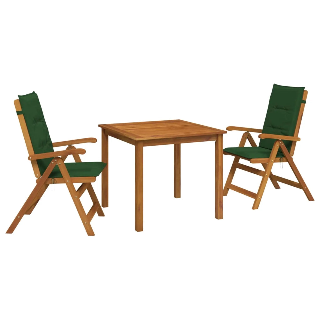 Set da pranzo da giardino 3 pezzi Naturale 3434595