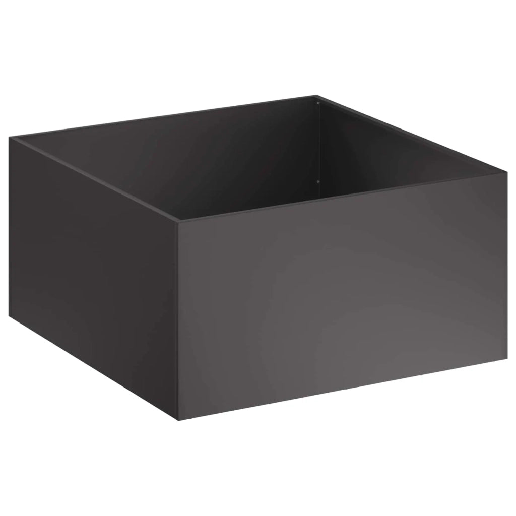 Vaso da giardino 2 pz Nero 100 x 100 x 40 cm 8005121
