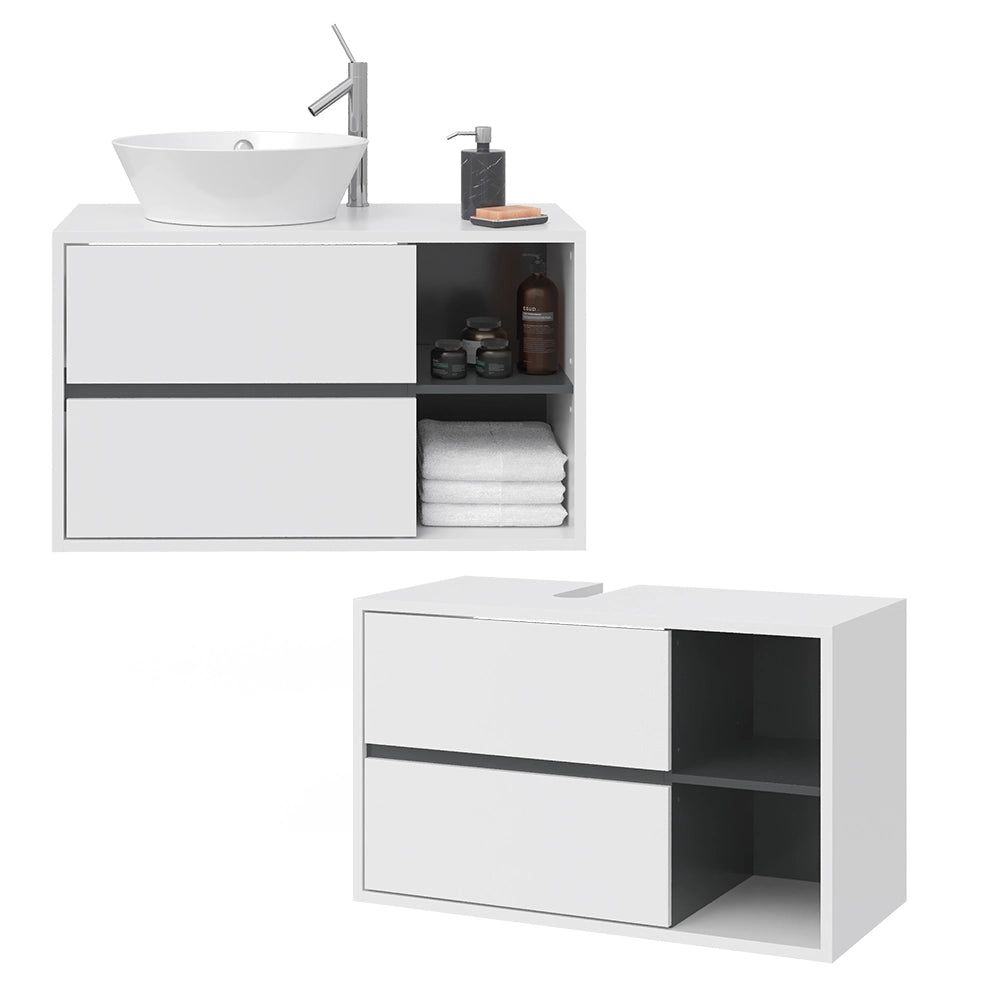 Vicco Mobile sottolavabo per bagno Bianco 100 x 60 cm