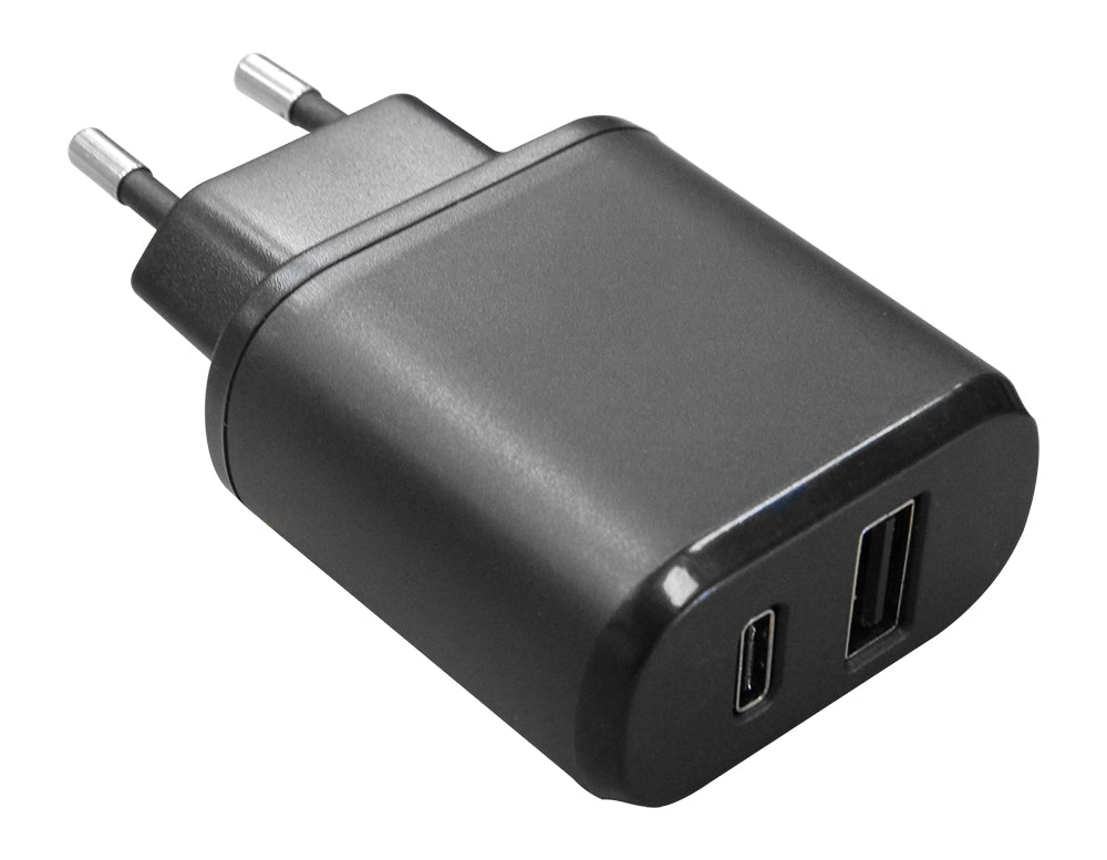 AP5USB-TC Adattatore da Rete 100-240V USB+USB TypeC 5V 3A
