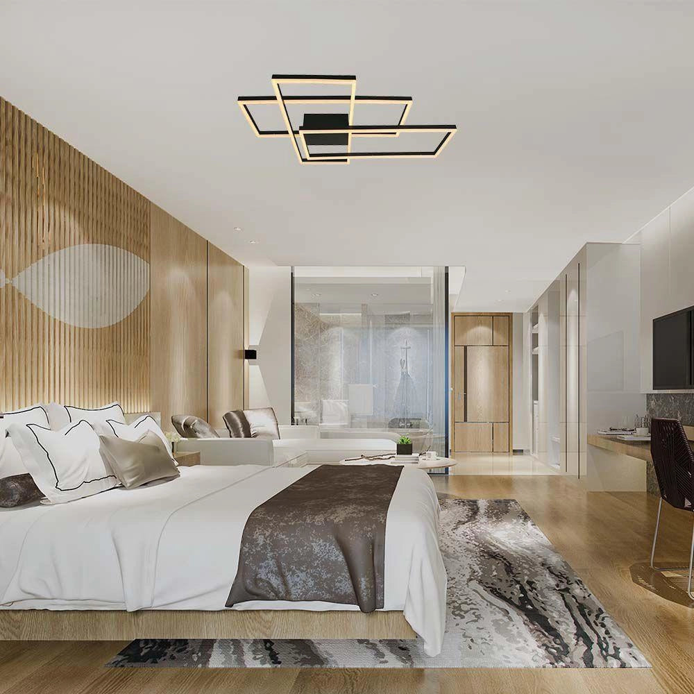 Plafoniera LED dimmerabile nera 3000K V-TAC VT-7926