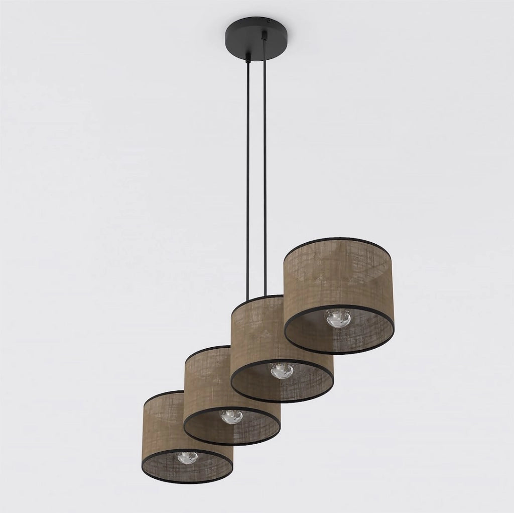 Lampada a sospensione ECO cilindrica 4xE27 Emibig