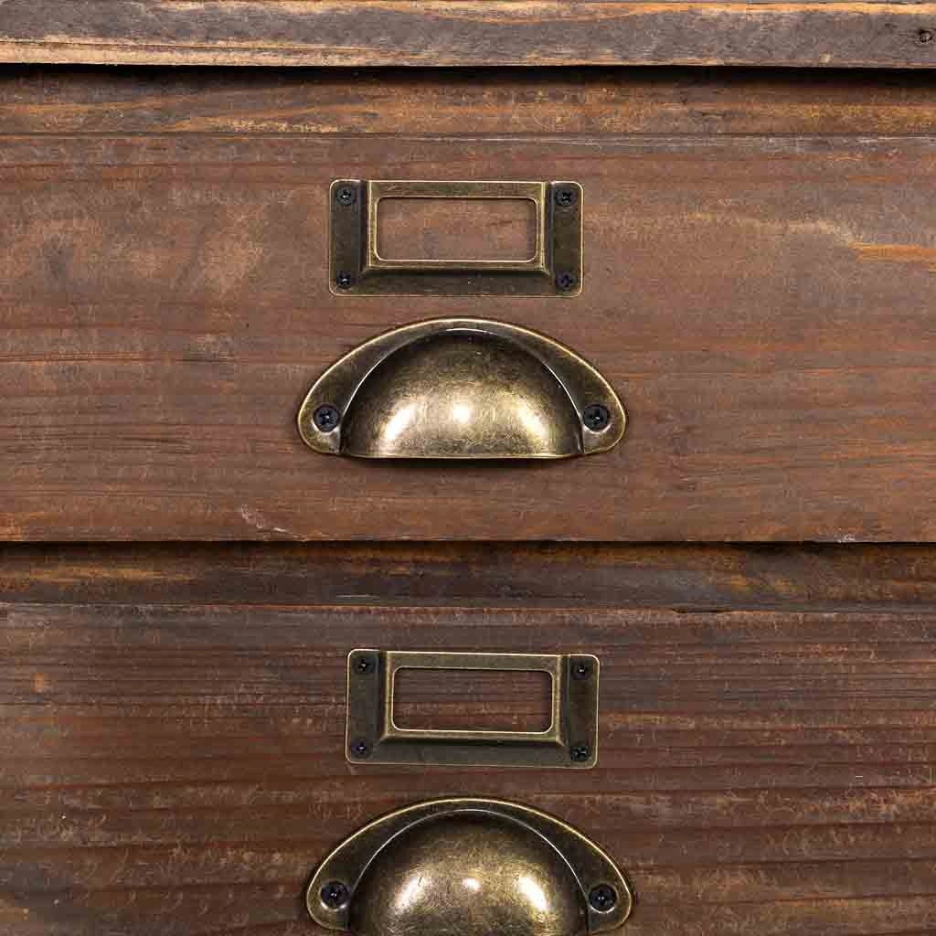 Comodino in legno 3 cassetti 40x31x46,5h cm