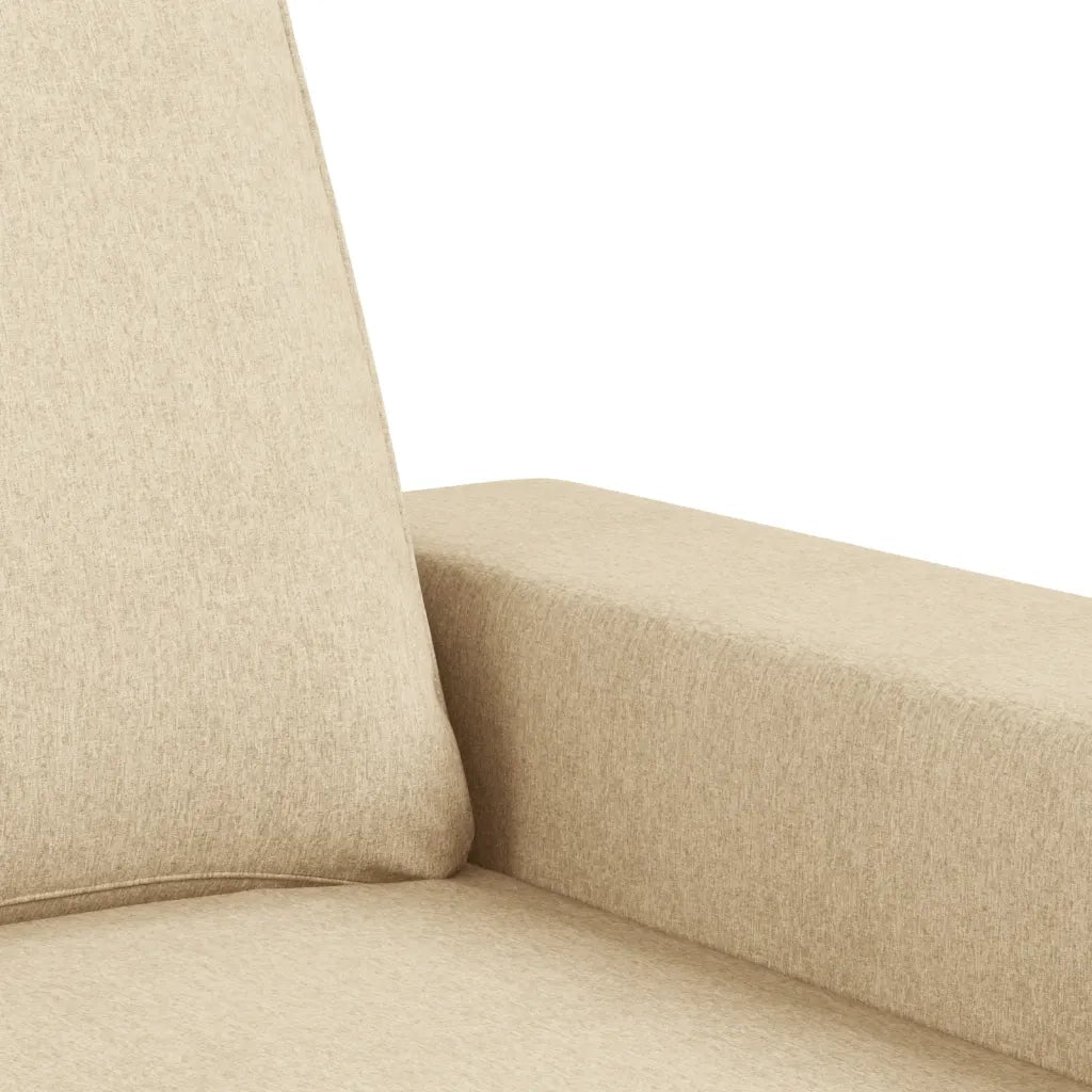 Divano a 3 Posti-Sofa 3 Posti Crema 180 cm in Tessuto 898418