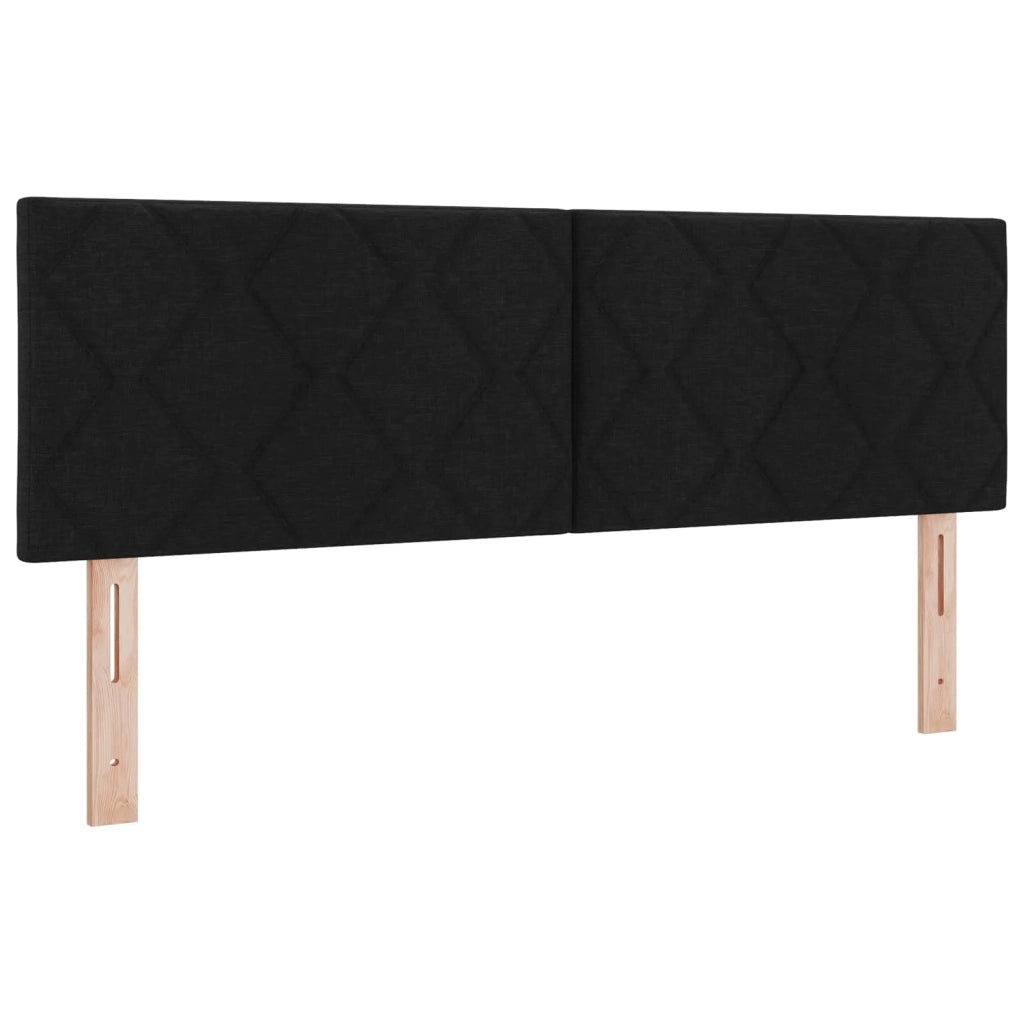 Testiera LED Nero 160 cm Tessuto 3338228