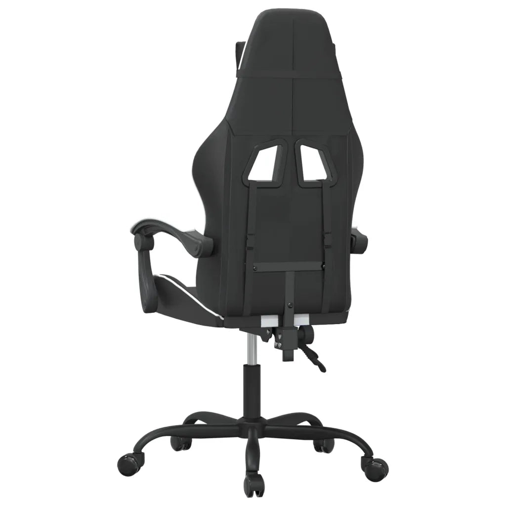 Sedia da Gaming Nero e Bianco in Similpelle 3143823