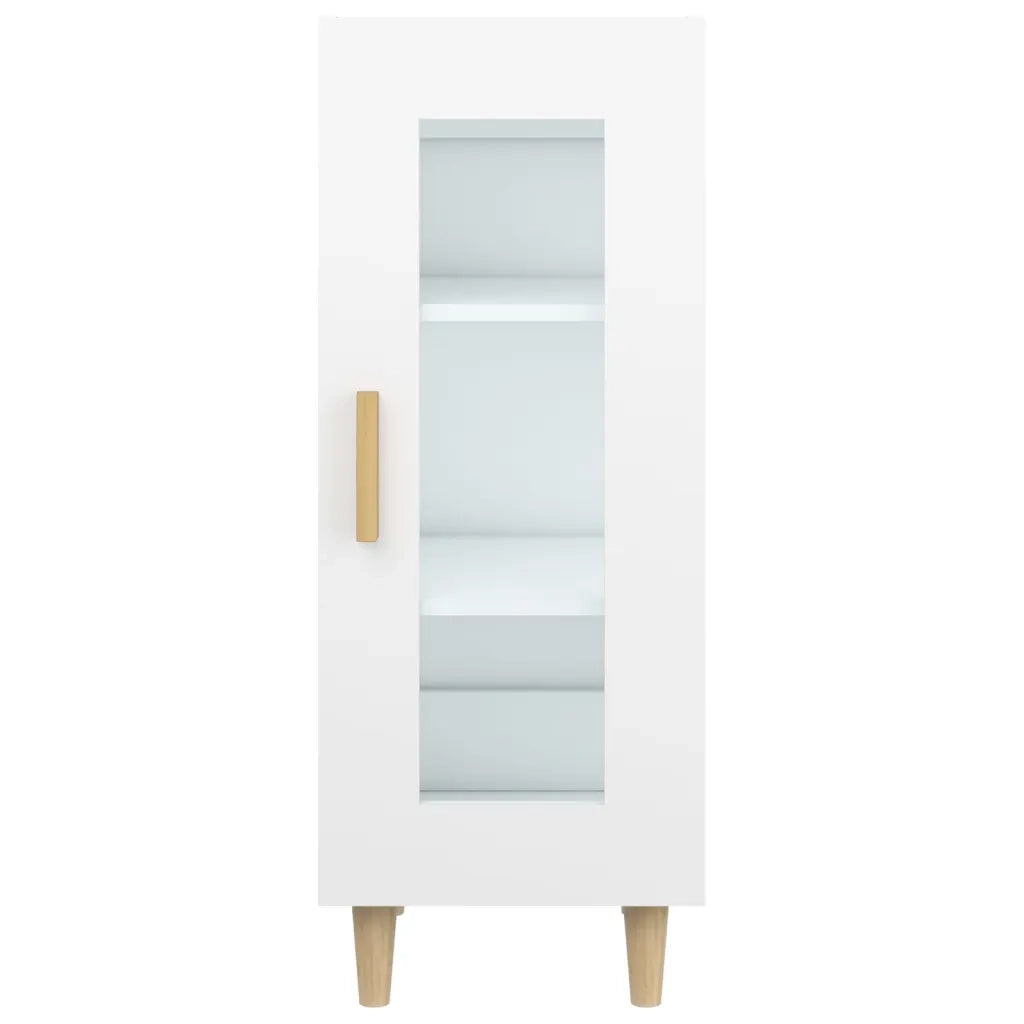 Credenza-Buffet-Armadio da cucina Bianca 34,5x34x90 cm in Legno Multistrato 153830