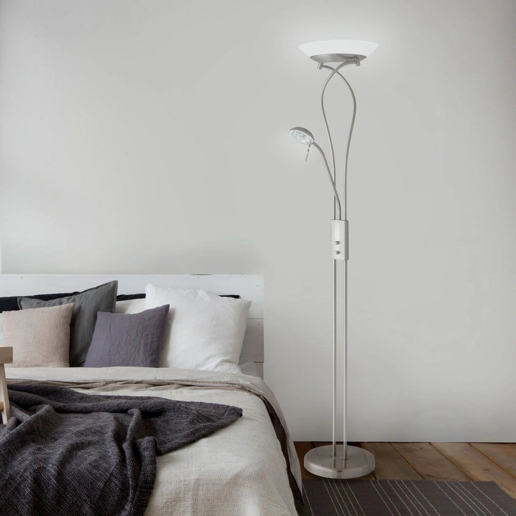 Lampada da terra Rabalux Gamma 4077 cromo satinato