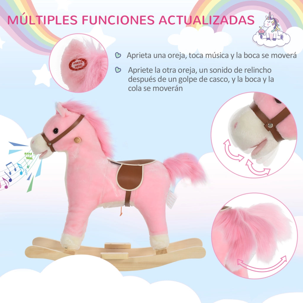 Casetta Gioco per Bambini con Suoni e Movimento ¨C Minimal ¨C Rosa 65x32,5x61 cm