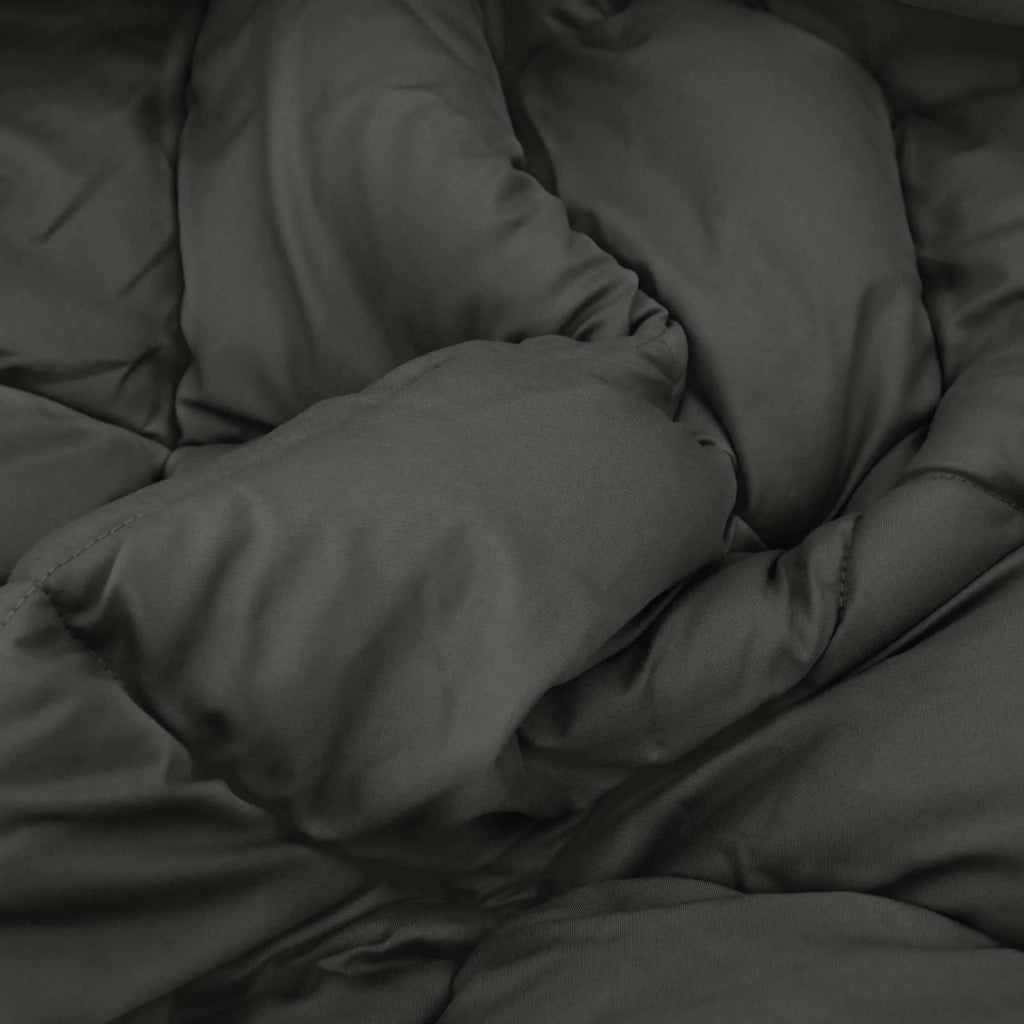Piumone | Duvet Invernale Antracite 135 x 200 cm Microfibra