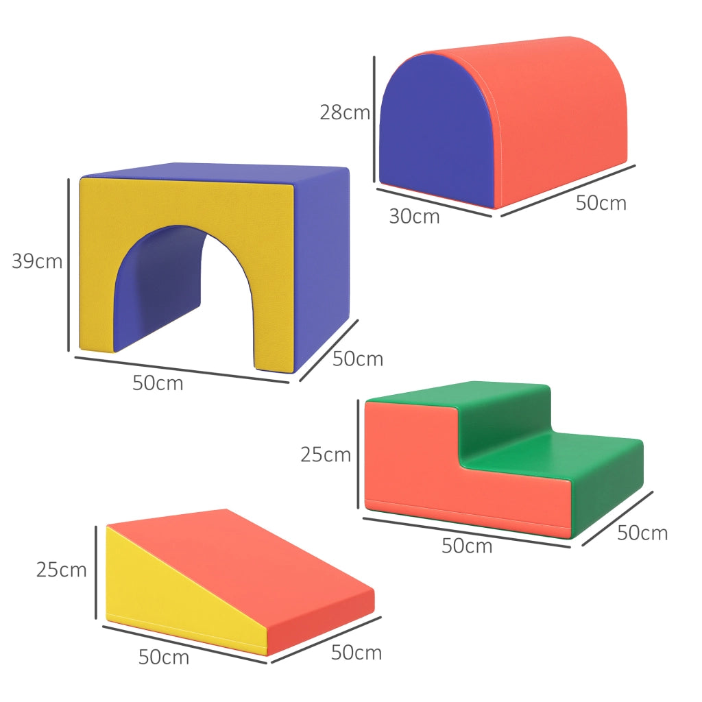 Tappeto motricit¨¤ bambini 4 pezzi ¨C zephmum ¨C multicolore