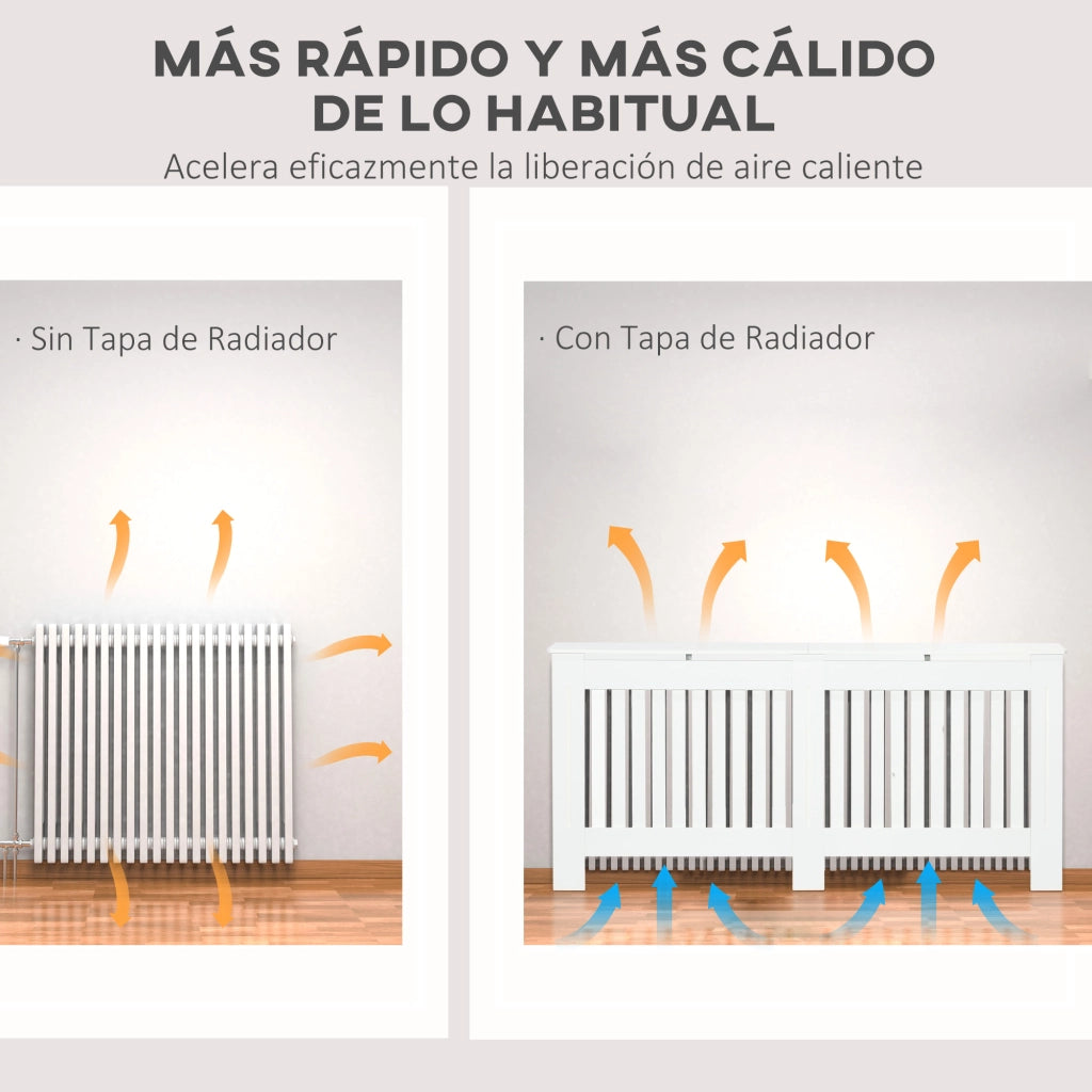 Copritermosifone MDF ¨C Xylo ¨C Bianco 172x19x81 cm