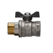 VALVOLA A SFERA A PASSAGGIO TOTALE MF CON FARFALLA JUNIOR-SFER- 3/4 DN 20  PN 40- RB- pezzi 1