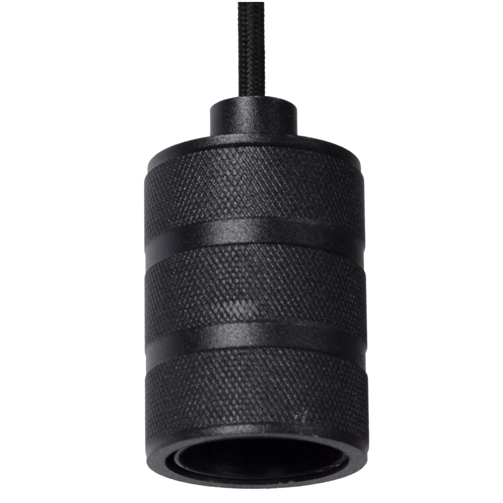 Lampada a sospensione moderna nera Jova E27 60W Lucide