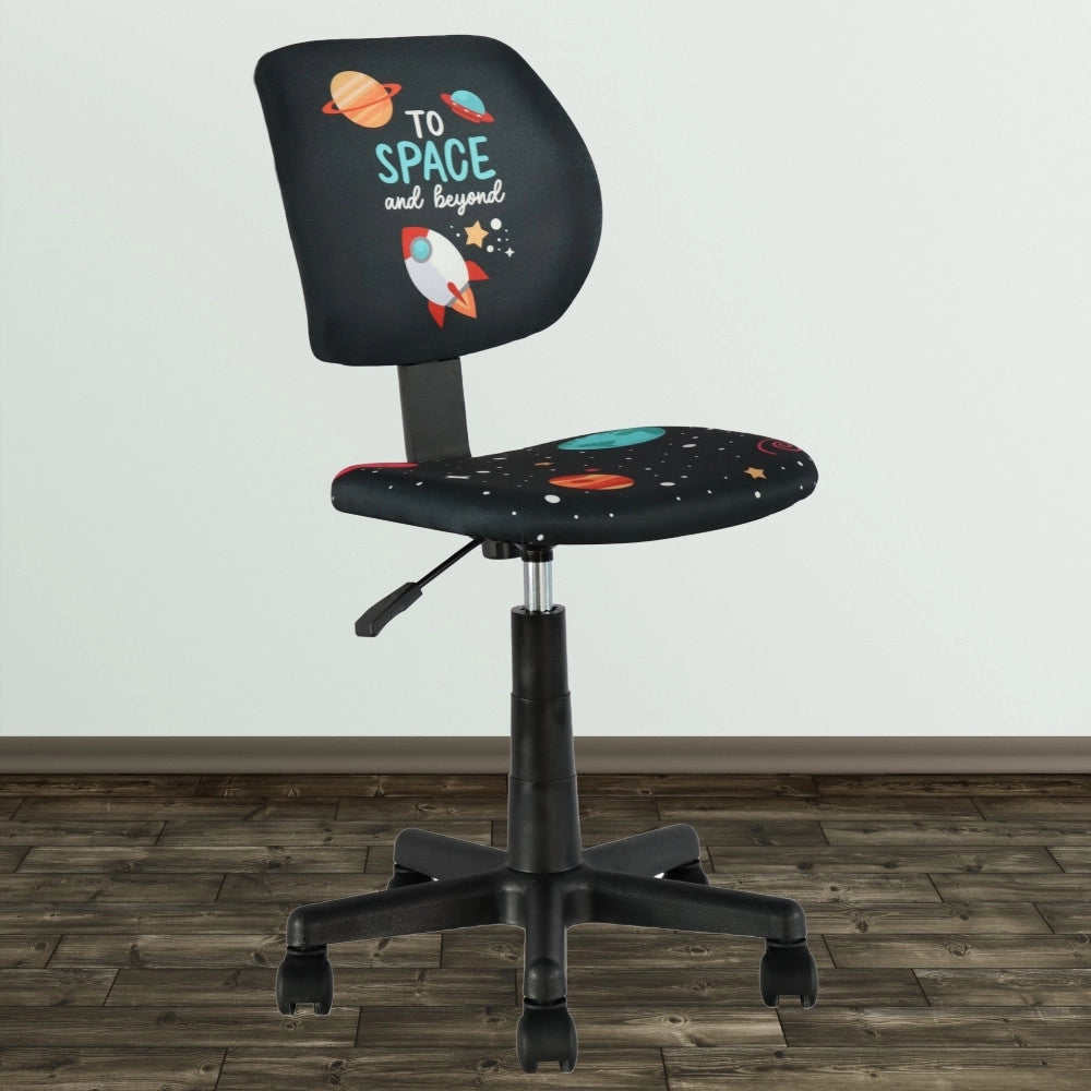 Sedia da ufficio per bambini ARIEL (nera)