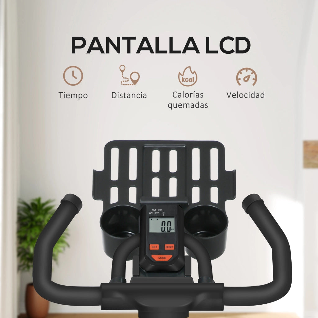Bicicletta da Fitness ¨C Minimal ¨C Nero e Rosso