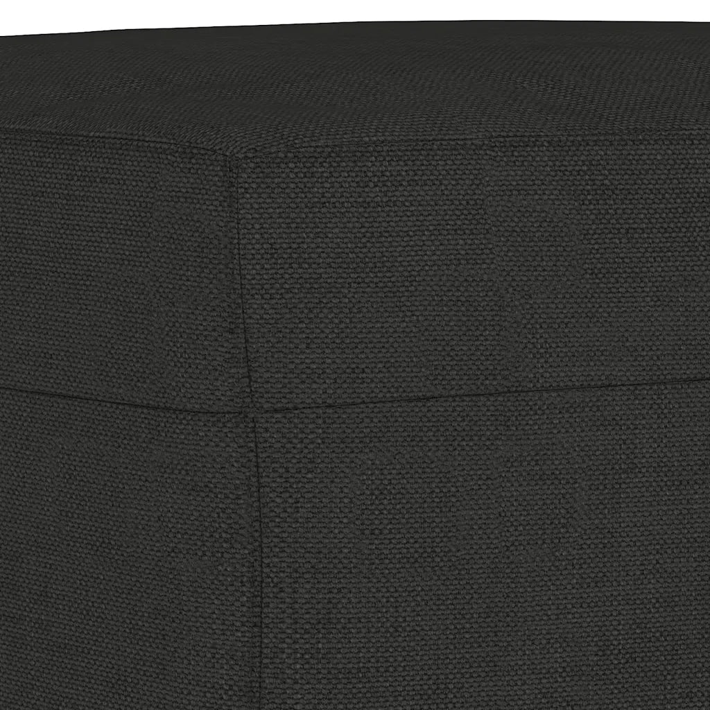 Set di Divani 3 pz con Cuscini Nero in Tessuto 3201580
