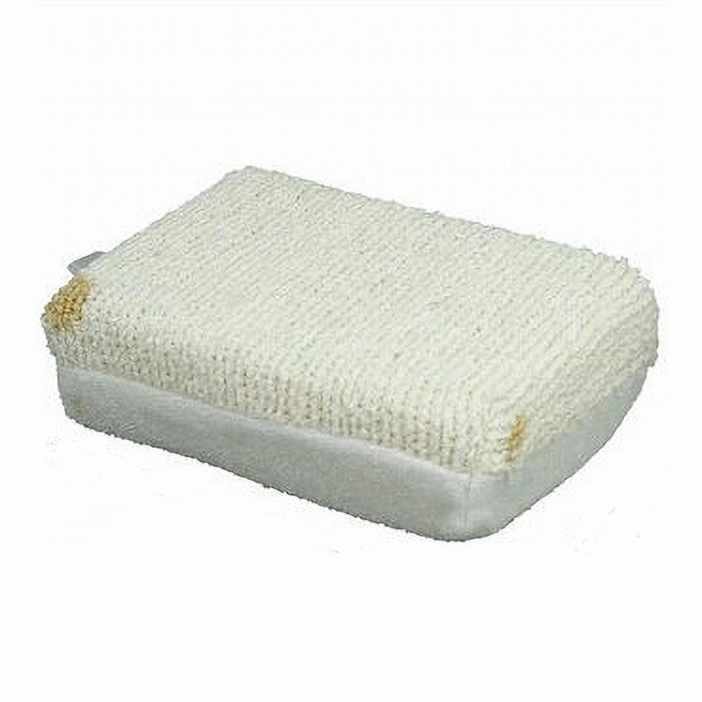 Trade Shop - Spugna Doccia Esfoliante Tonica Rilassa Per Cura Pelle Corpo Bagno Bianca 79636 -