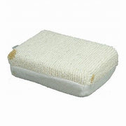 Trade Shop - Spugna Doccia Esfoliante Tonica Rilassa Per Cura Pelle Corpo Bagno Bianca 79636 -