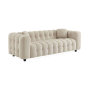 Divano in tessuto bouclé, 3 posti, beige