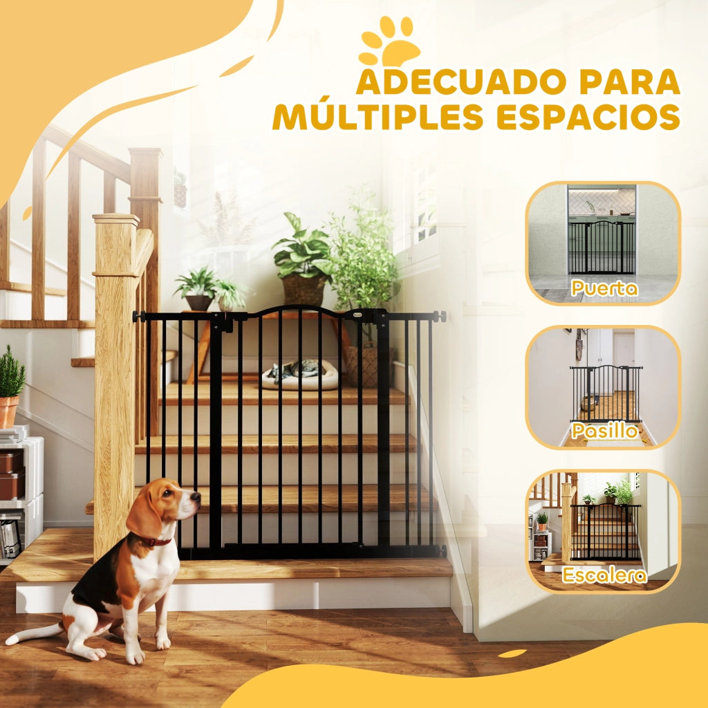 Barriera di Sicurezza per Cani Aggiustabile ¨C zephmum ¨C Nero 74-100 cm