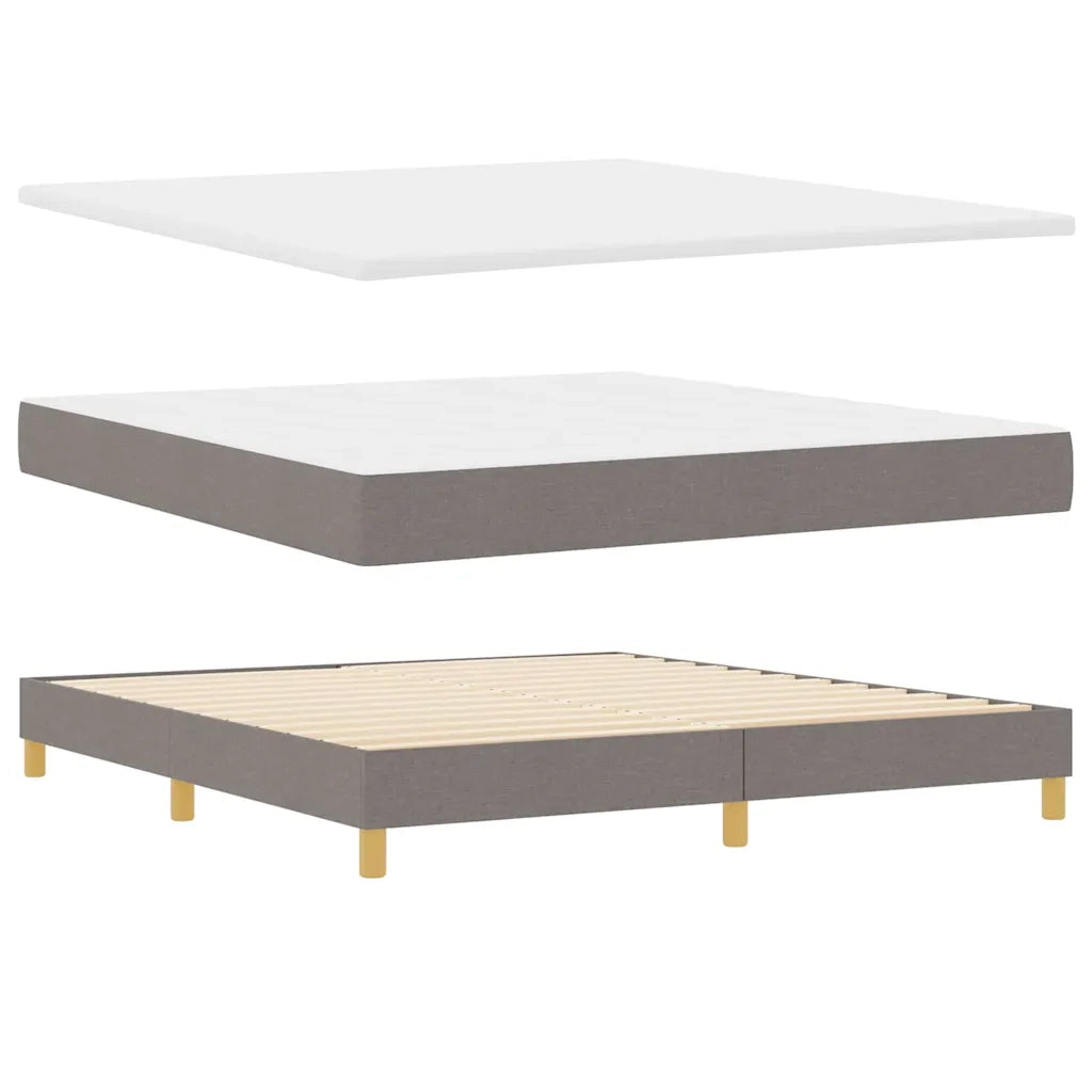 Letto a Sorgente LED con materasso Talpa 180 x 200 cm Tessuto