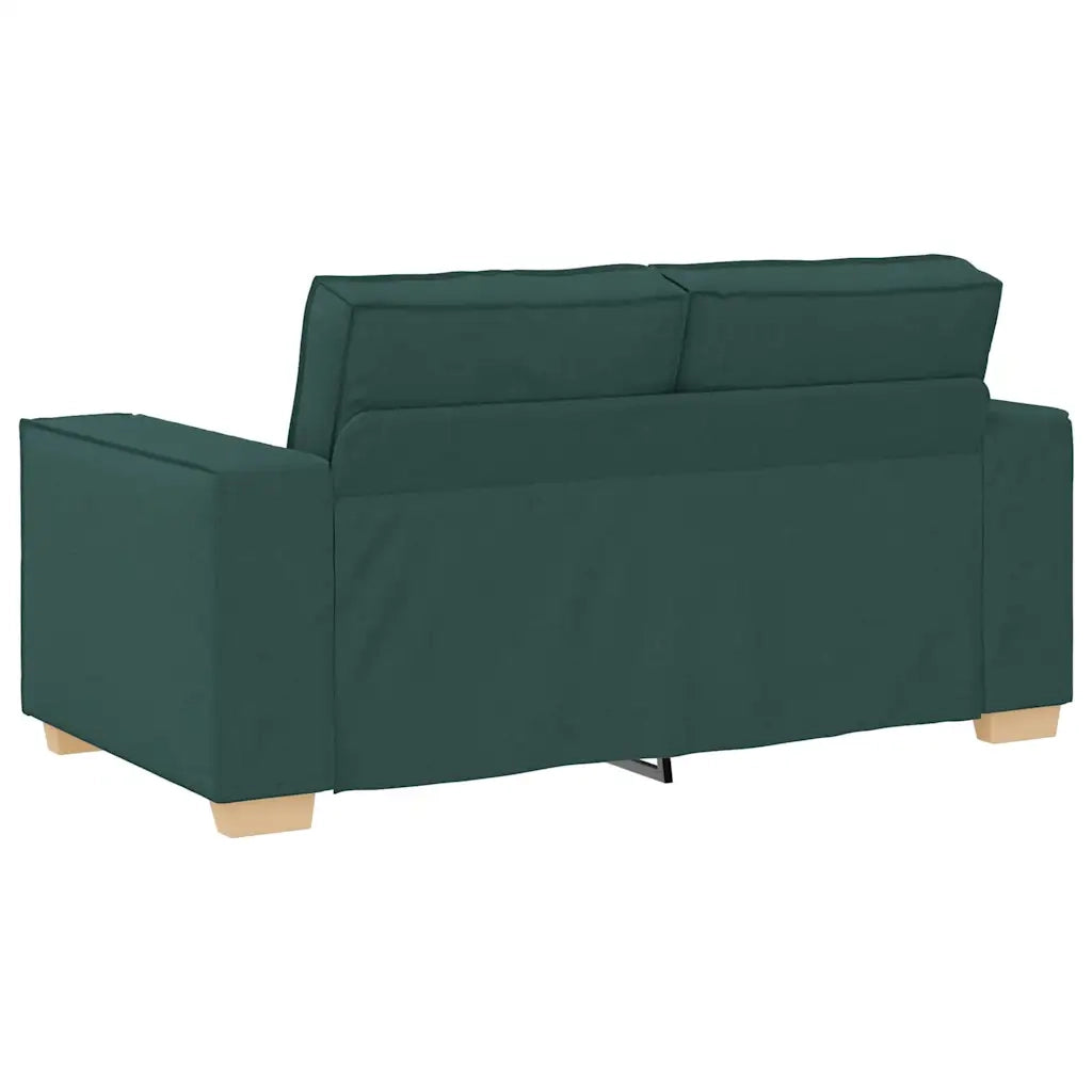Divano 3 pcs Verde Scuro 220 x 80 x 84 cm Tessuto misto lino 3324614