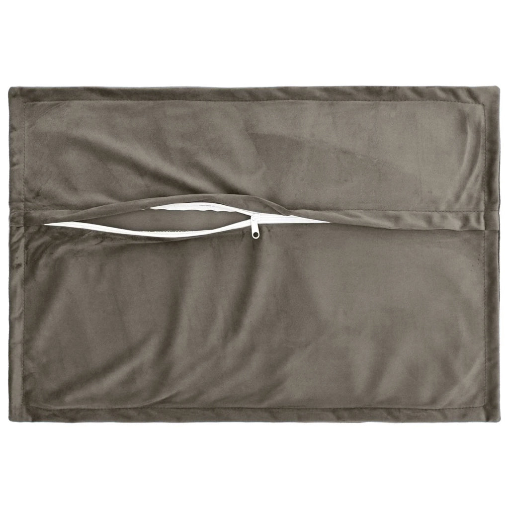 Cuscino con cuscino HOUTEN 6 pz Grigio Chiaro Velluto 933225