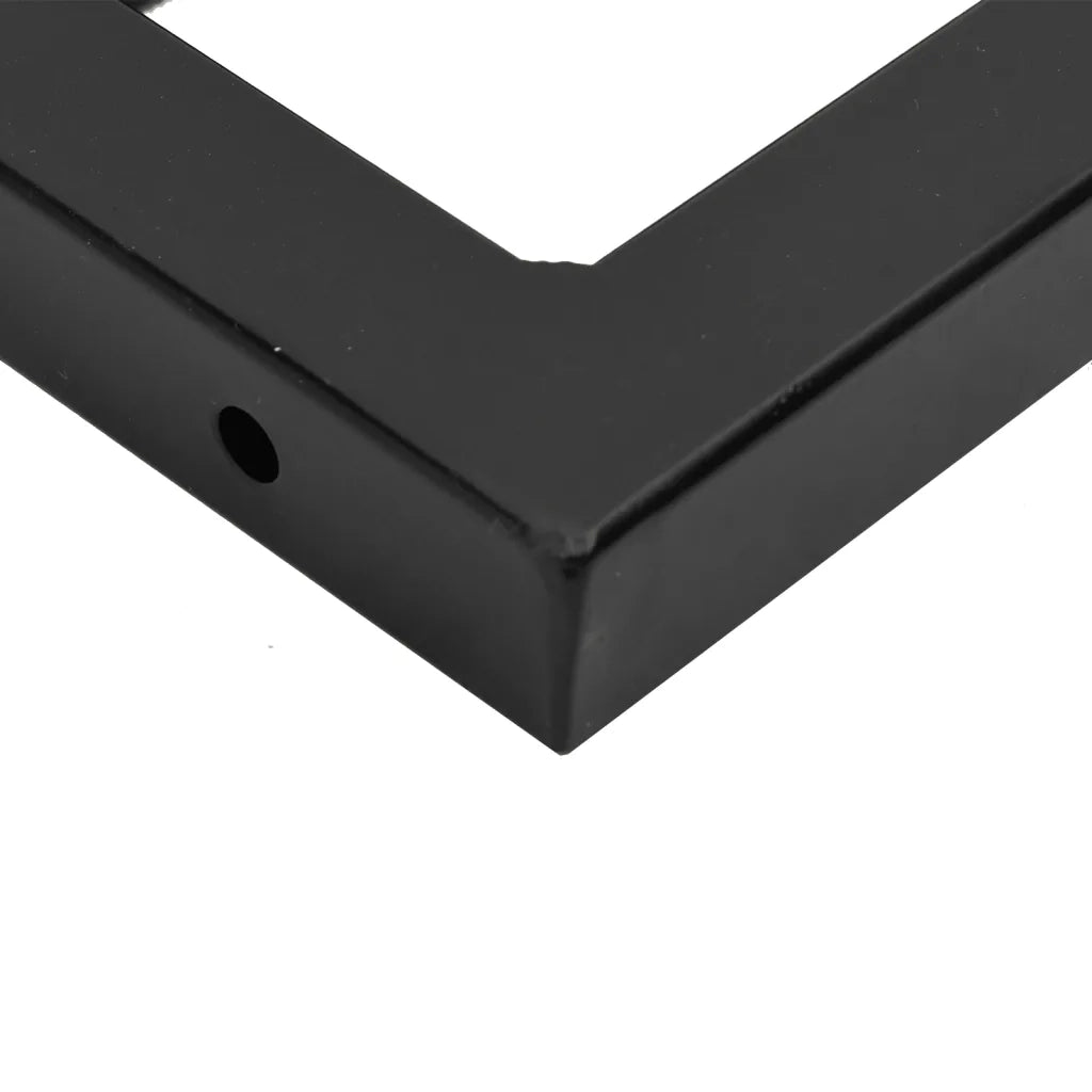 Reggimensole per Lavabo 2 pz Nere Trapezio in Acciaio CFW4490737