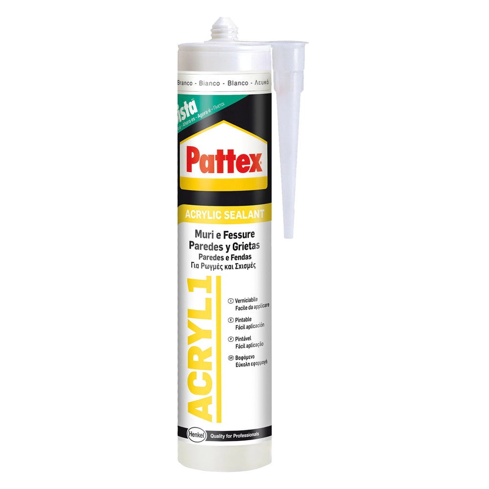 SILICONE ACRILICO bianco ml 300- 25 pezzi  - PATTEX