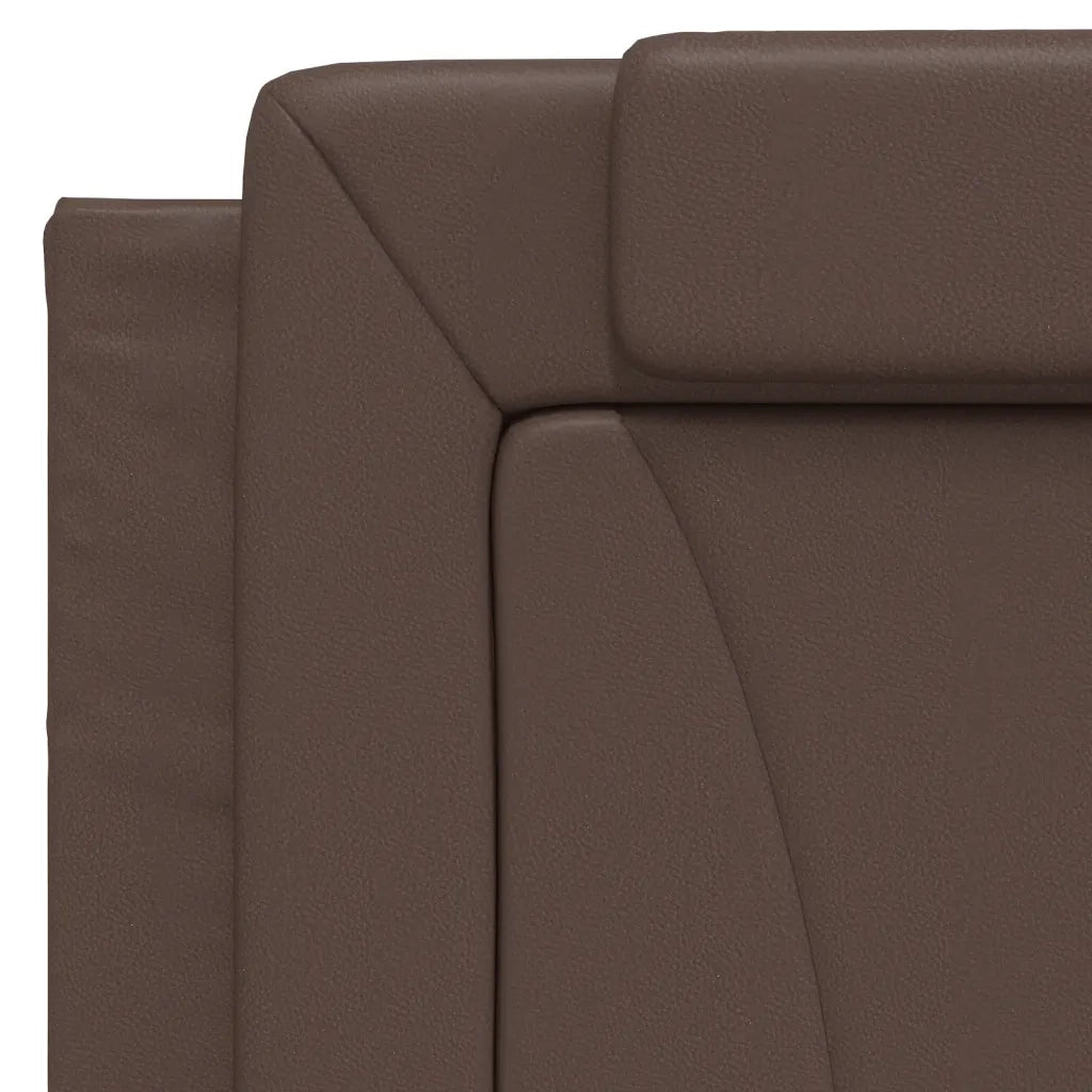 Cuscino Testiera Viana Marrone 100 cm in Similpelle 374776