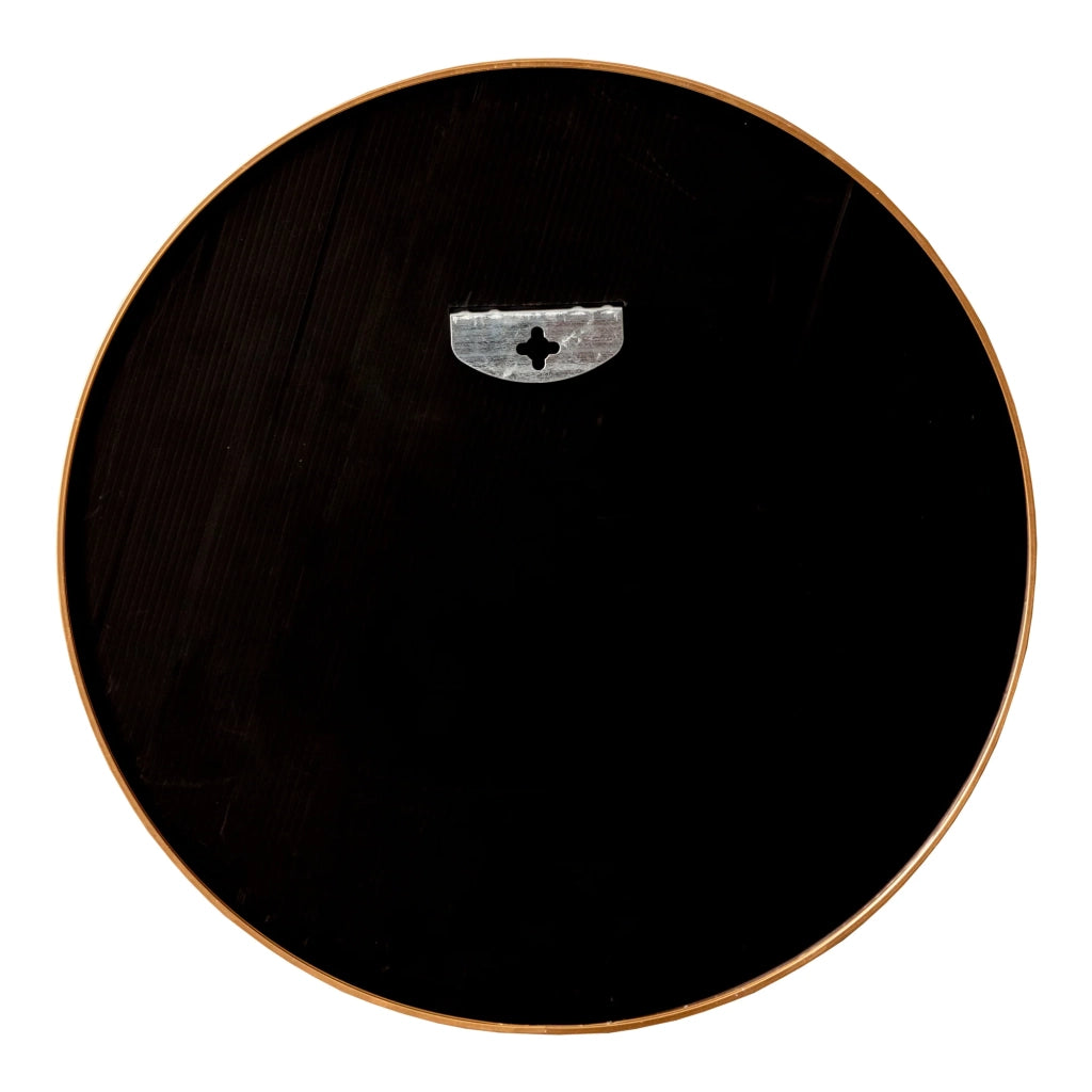 Specchio da parete rotondo 60 cm alluminio oro 03_0007946