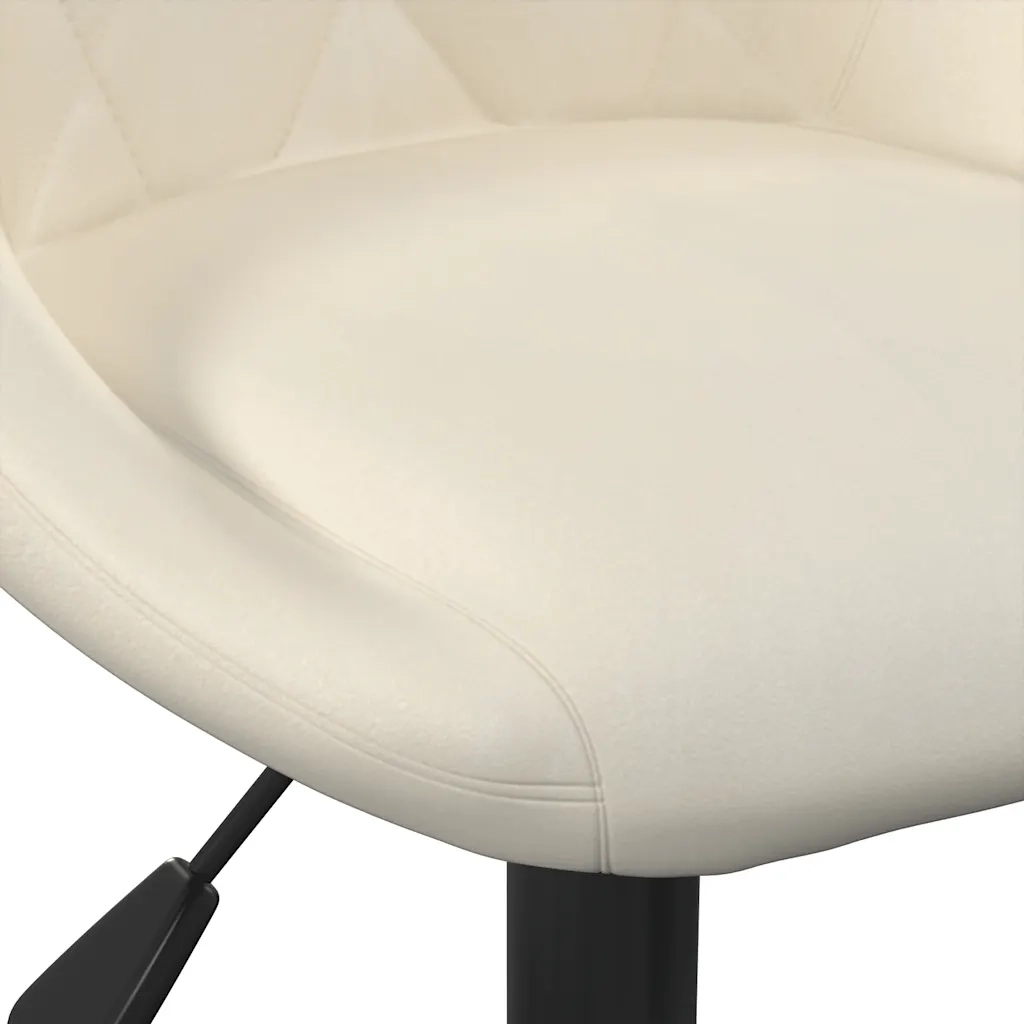 Sedia da Pranzo Crema in Velluto 335359