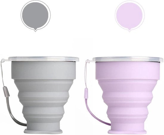Borsa da Campeggio Opaca con Copertura, Colorazione Grigio Scuro