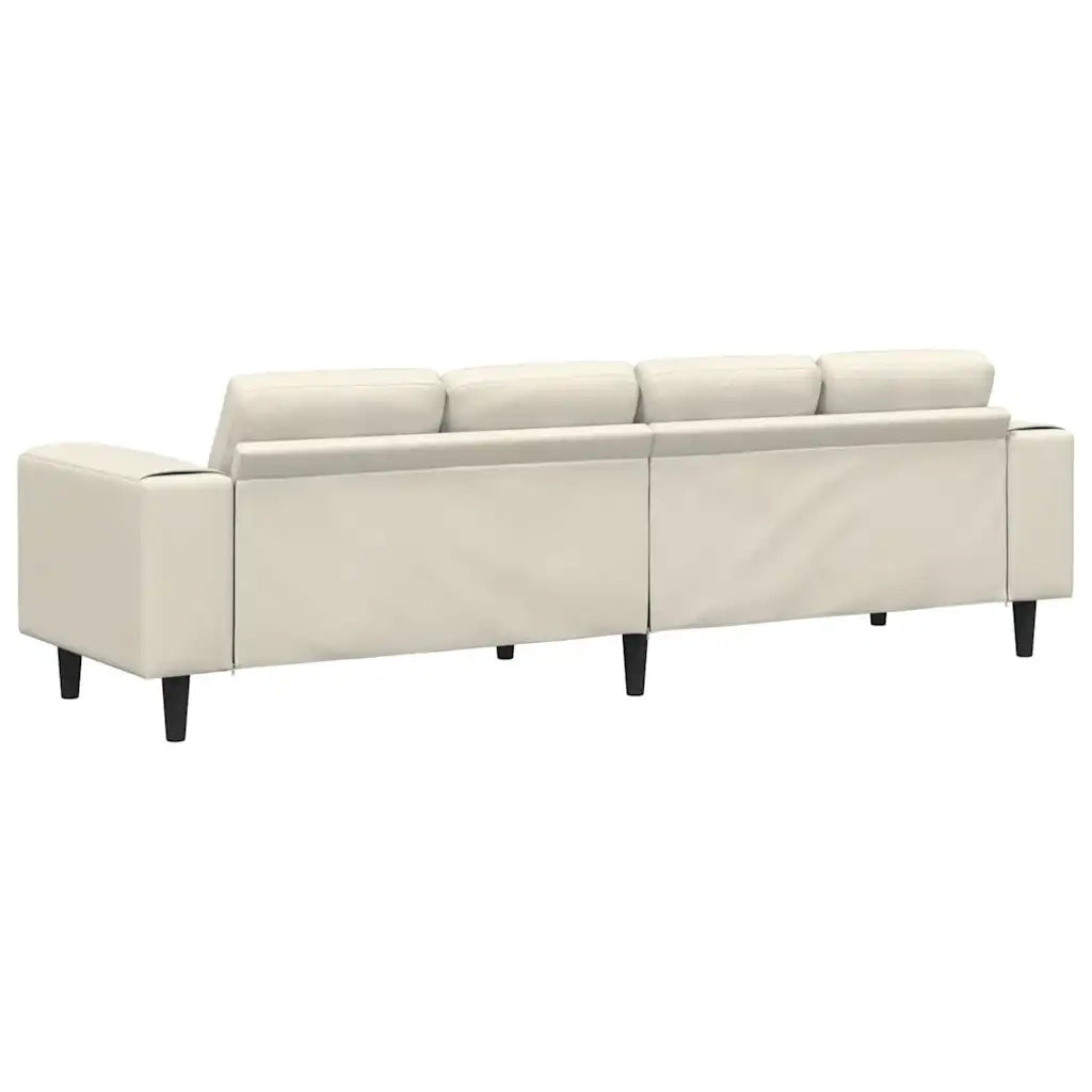 Divano per Soggiorno Crema 250 x 77 x 76 cm 3335098