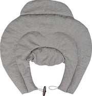 Cuscino per collo con righe e bordo rialzato – Riscaldante e rinfrescante – 100% cotone