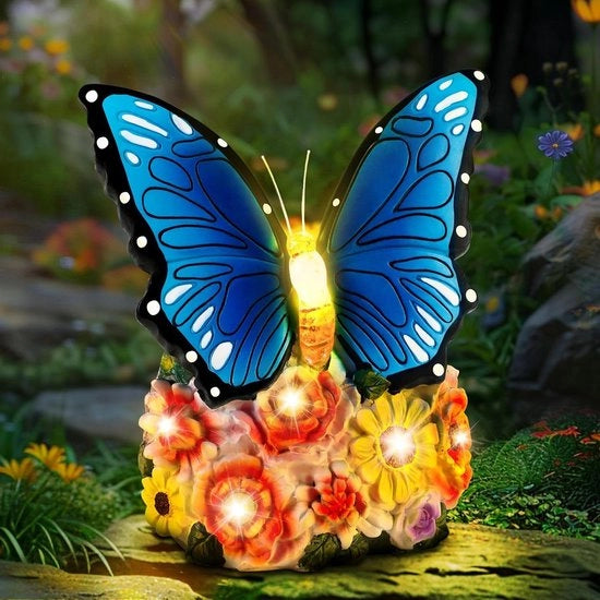Decorazione Esterna per Giardino LED Farfalla - Regalo di Compleanno per Donna