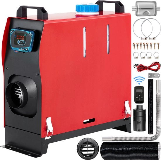 Riscaldatore Diesel per Auto 8KW 12V - Riscaldatore a Luce con Display LCD Intelligente e Comando a Distanza - Serbatoio di 5 L - Riscaldamento Auto - Riscaldatore per Auto, Bus, Camper, Camion, Veicoli Tecnici