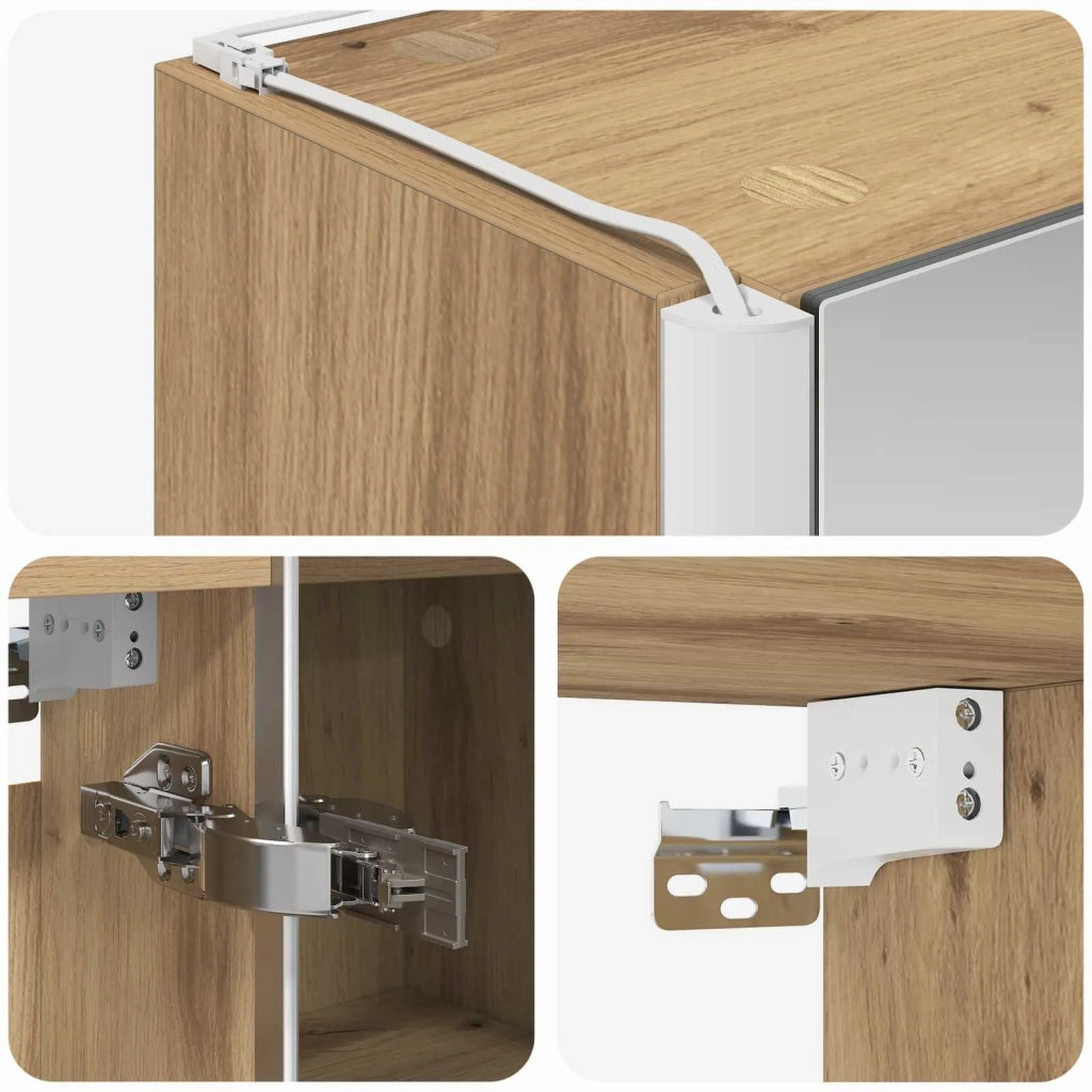 Mobiletto per specchio da bagno Rovere Artigianale 889246