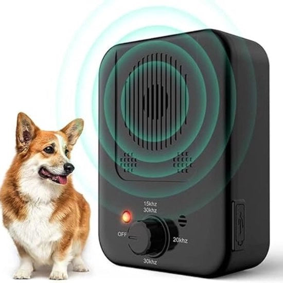 Apparecchio Anti-Blaf Ultrasonico - Acustico, Idrodiffusore, Sicuro, Automatico, Adatto per Cani Piccoli e Grandi, Utilizzabile sia all'Interno che all'Esterno.