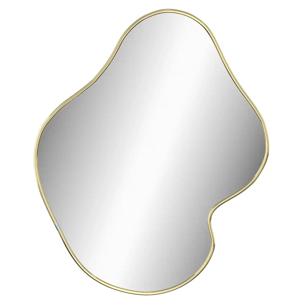 Specchio da Parete | Specchio decorativo Dorato 60x50 cm