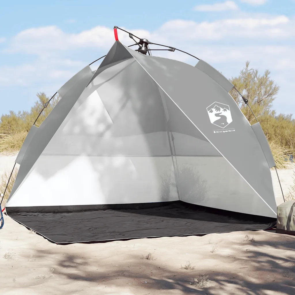 Tenda da Spiaggia Grigio Rilascio Rapido Impermeabile