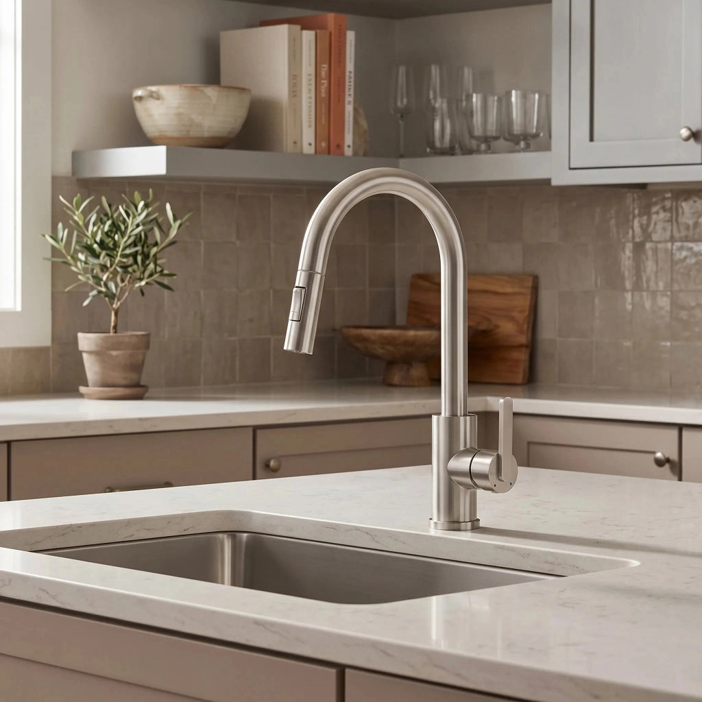 Rubinetto Da Cucina Rea Ontario Brush Nickel